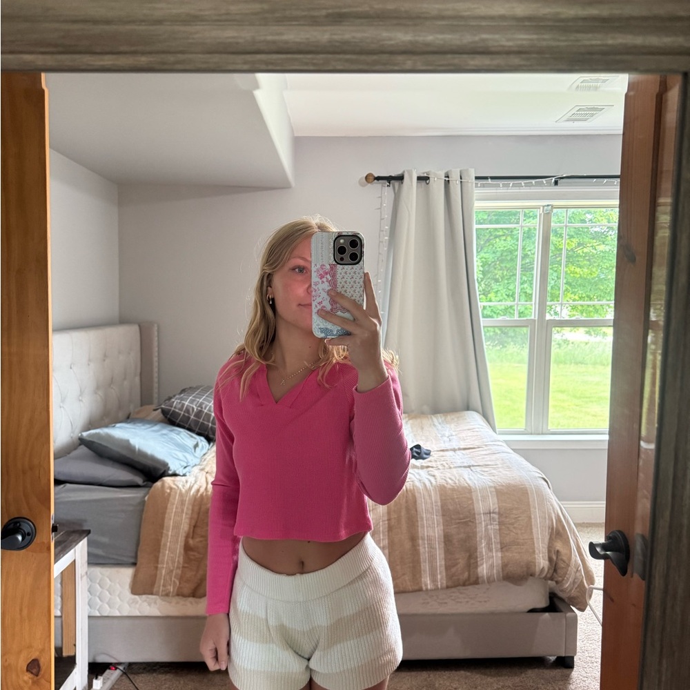 Wild Fable Vibrant Pink Knit Top